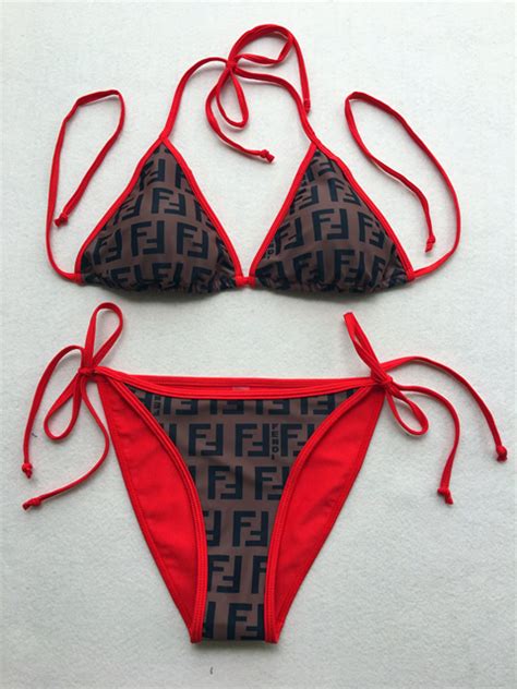 fendi swimsuit fake|fendi bikini orange.